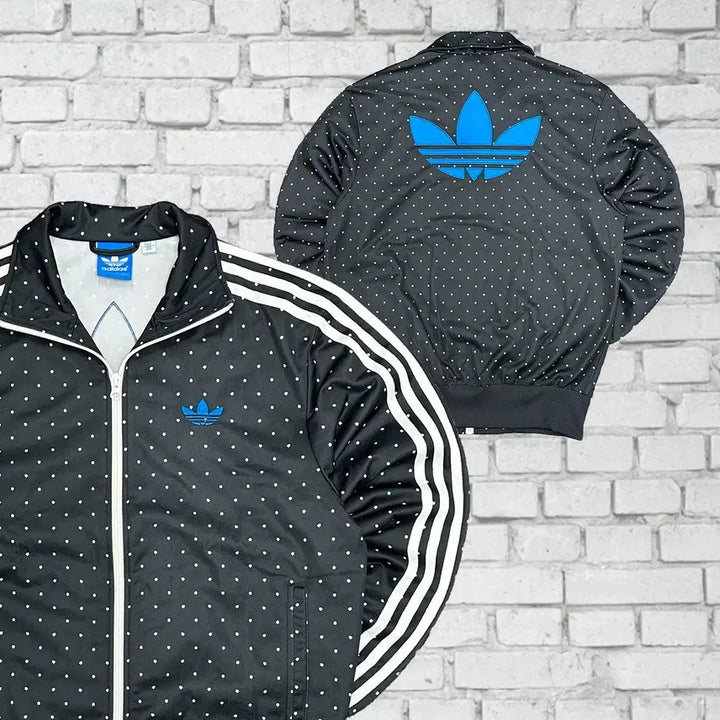 [BUNJANG] Adidas Firebird Polka Dot Vintage Track Jacket 100 / (2710) 아디다스 레어템 파이어버드 땡땡이 도트 빈티지 져지 100