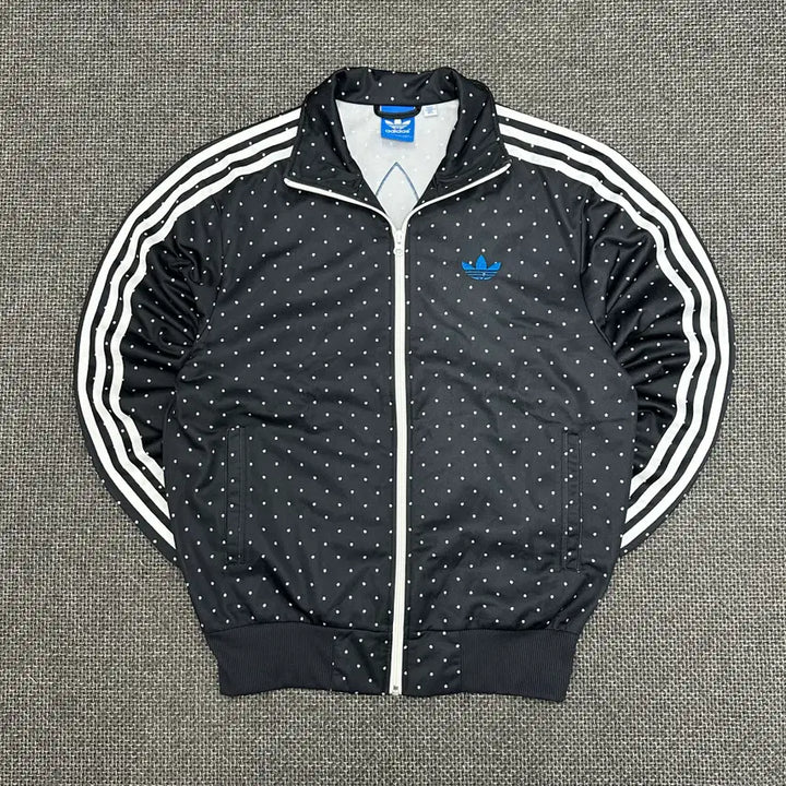 [BUNJANG] Adidas Firebird Polka Dot Vintage Track Jacket 100 / (2710) 아디다스 레어템 파이어버드 땡땡이 도트 빈티지 져지 100