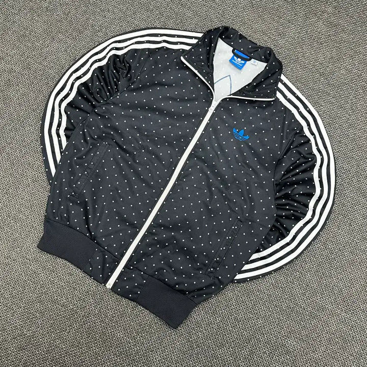 [BUNJANG] Adidas Firebird Polka Dot Vintage Track Jacket 100 / (2710) 아디다스 레어템 파이어버드 땡땡이 도트 빈티지 져지 100