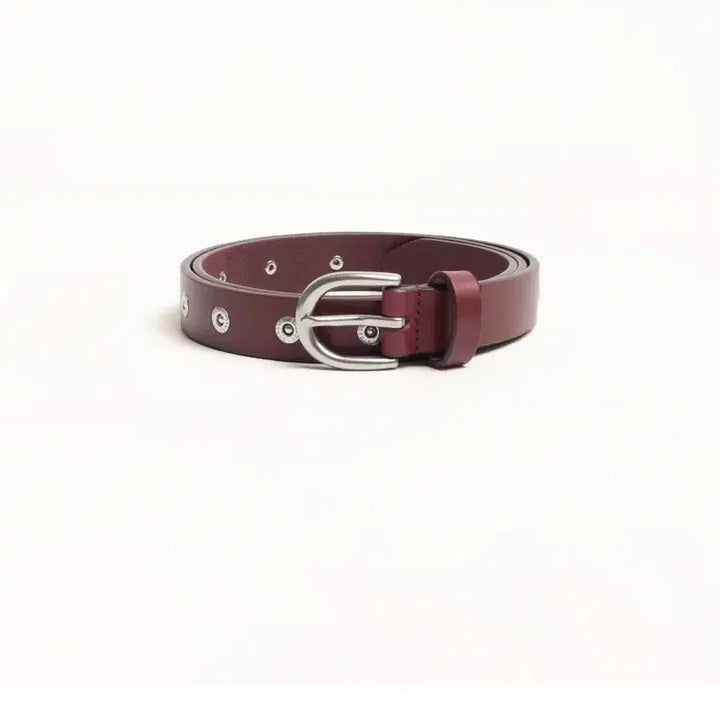 [BUNJANG] Stussy Rivet Studded Belt Oxblood M / 스투시 리벳 스터드 벨트 옥스블러드 M
