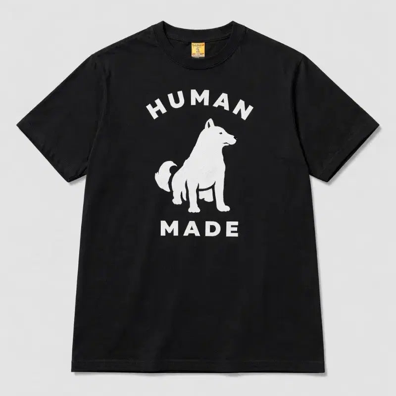 [BUNJANG] Human Made Shiba Inu Logo Graphic T-shirt / 휴먼메이드 그래픽 반팔티 블랙/화이트 (시바견 로고)