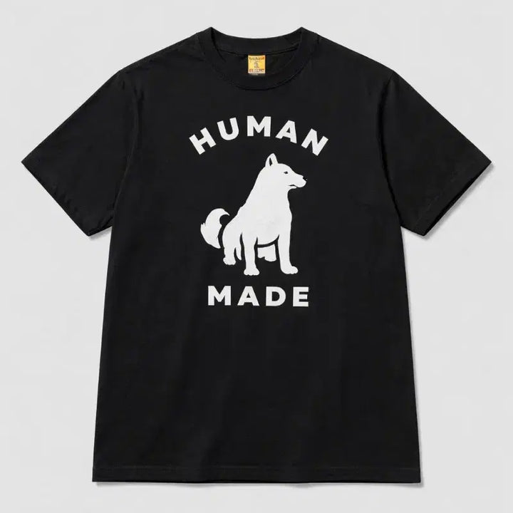 [BUNJANG] Human Made Shiba Inu Logo Graphic T-shirt / 휴먼메이드 그래픽 반팔티 블랙/화이트 (시바견 로고)