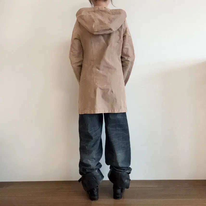 [BUNJANG] Diesel Coated Half Coat Jacket / 디젤 코팅 하프 코트 자켓