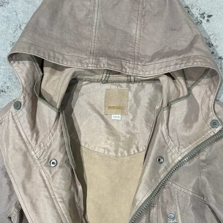 [BUNJANG] Diesel Coated Half Coat Jacket / 디젤 코팅 하프 코트 자켓