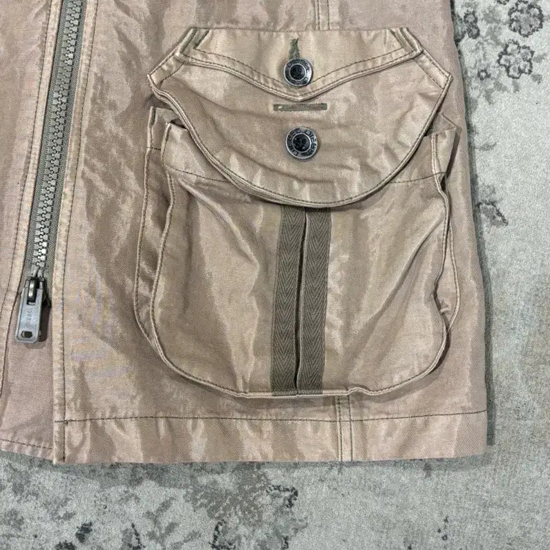 [BUNJANG] Diesel Coated Half Coat Jacket / 디젤 코팅 하프 코트 자켓