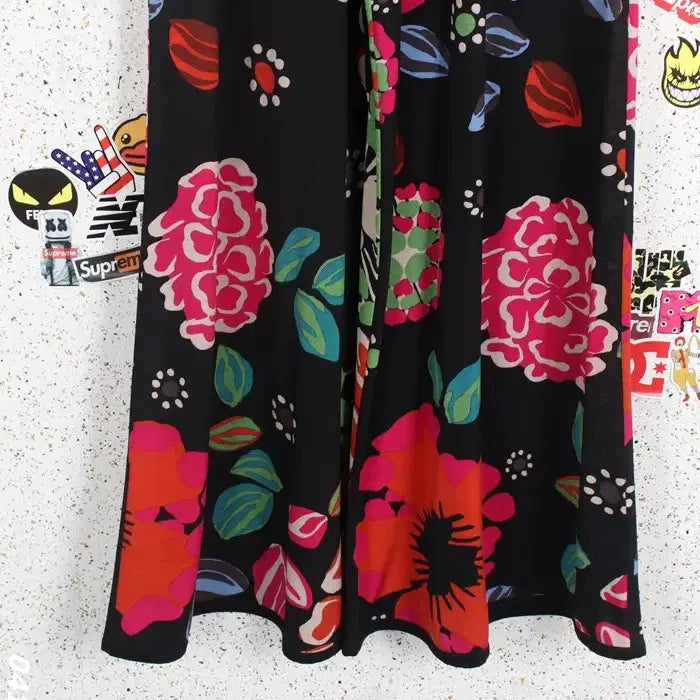 [BUNJANG] Floral Wide Knit Pants / 여성F/ 플로럴 와이드 니트바지 36-109