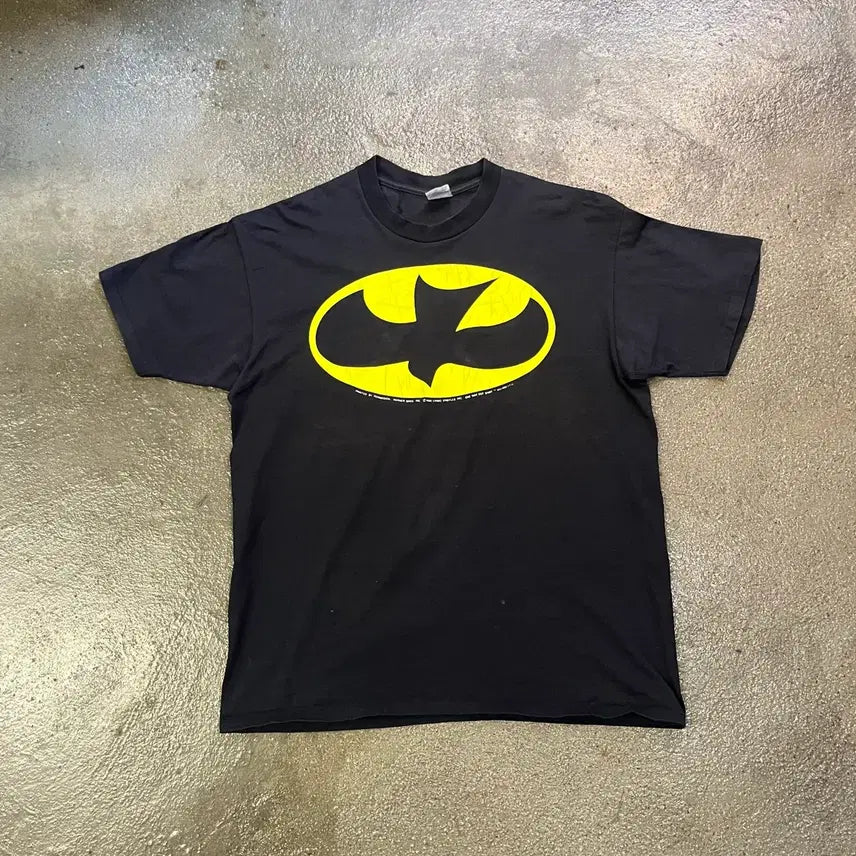 [BUNJANG] One Way Out Batman Parody T-shirt (XL) / 80s Batman 패러디 티셔츠 (105)