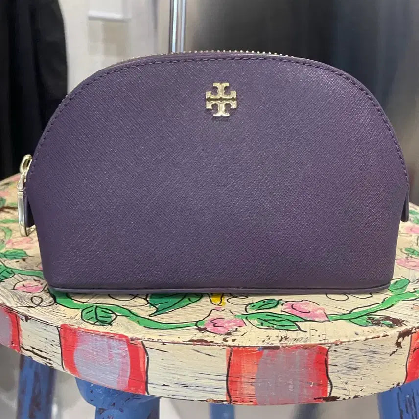 [BUNJANG] Tory Burch Saffiano Leather Mini Pouch / 토리버치 사피아노 파우치