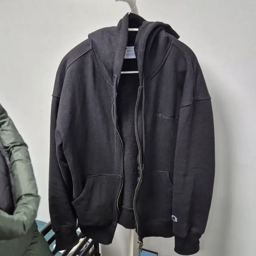 [BUNJANG] Champion Small Logo Loose Fit Hoodie Zip-up M / 챔피온 스몰 로고 루즈핏 후드 집업 M