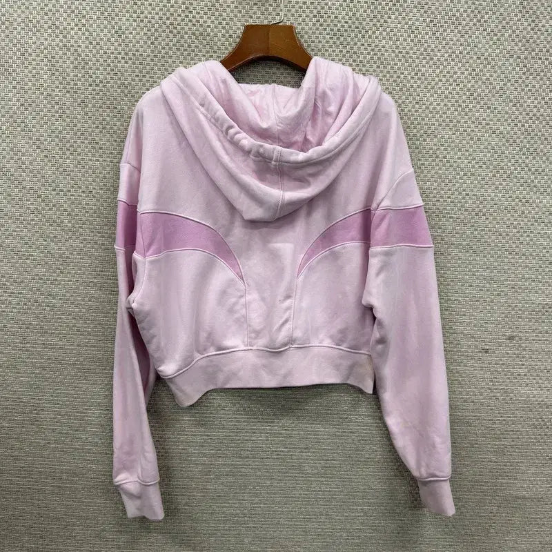 [BUNJANG] Nike Air Embroidered Logo Cropped Hoodie Zip-Up Size S / 나이키 에어 자수로고 크롭 후드집업 S A09216