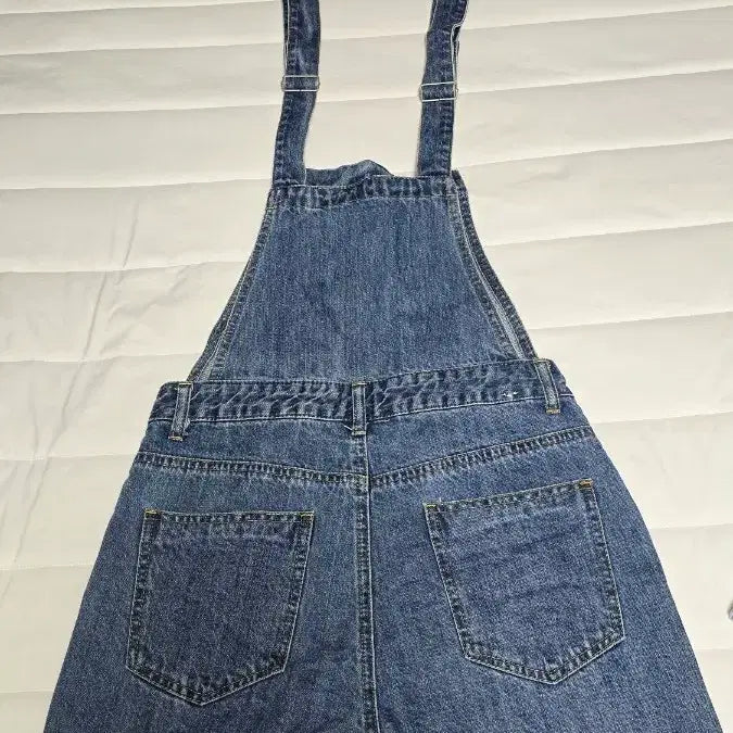 [BUNJANG] Low Pixel Denim Overalls Shorts / low pixel 데님 멜빵 반바지 청반바지 멜빵바지