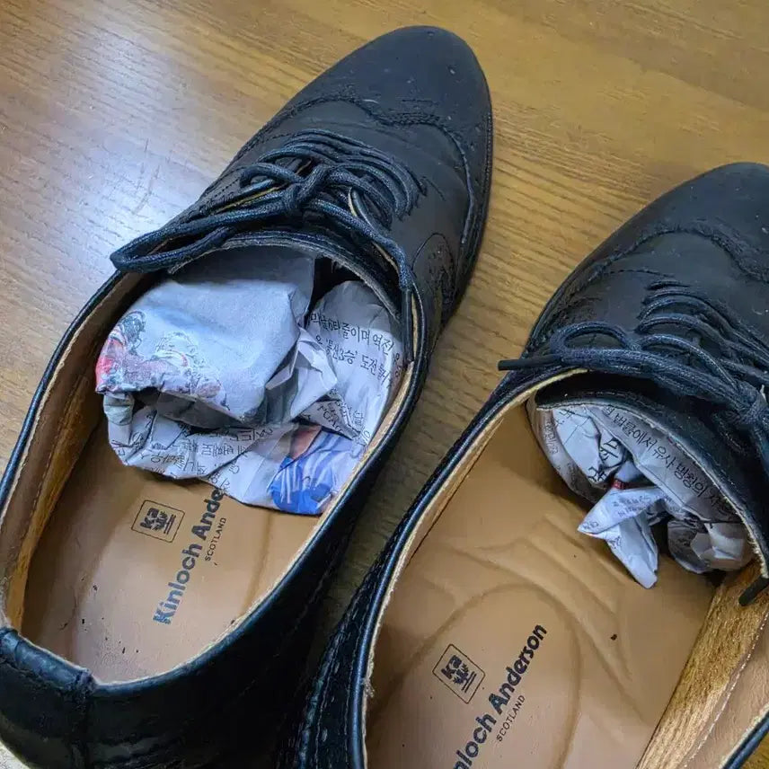 [SOLD OUT] 킨록앤더슨 남성 윙팁 구두 블랙