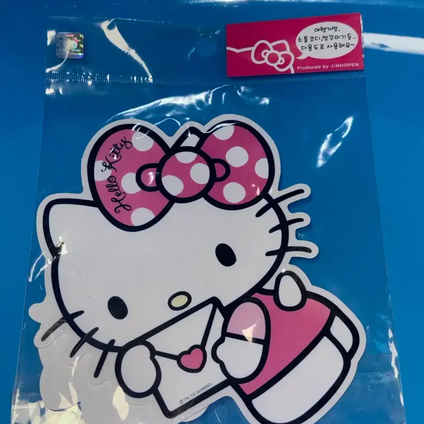 [BUNJANG] Sanrio Hello Kitty Big Transparent Sticker / 고전문구 고전키티 산리오 키티 빅 투명 스티커