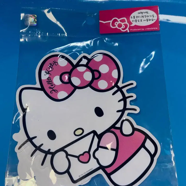 [BUNJANG] Sanrio Hello Kitty Big Transparent Sticker / 고전문구 고전키티 산리오 키티 빅 투명 스티커