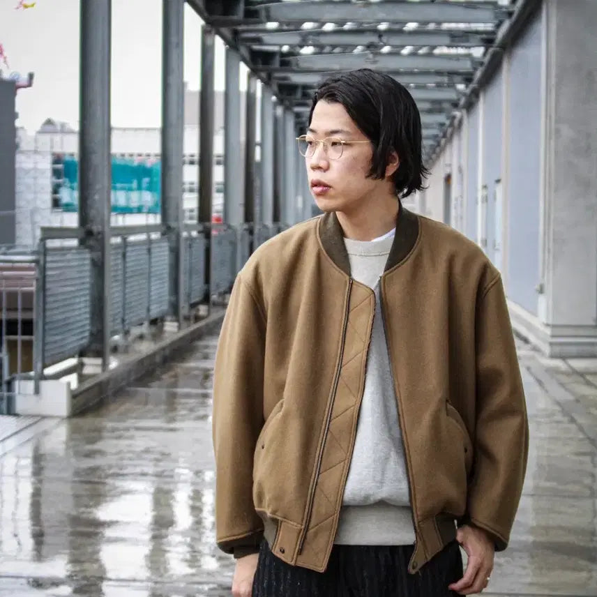 [BUNJANG] Captain Sunshine Flight Jacket Olive (Size 38) / [38] 22AW 캡틴선샤인 플라이트 자켓 올리브 새제품 팝니다