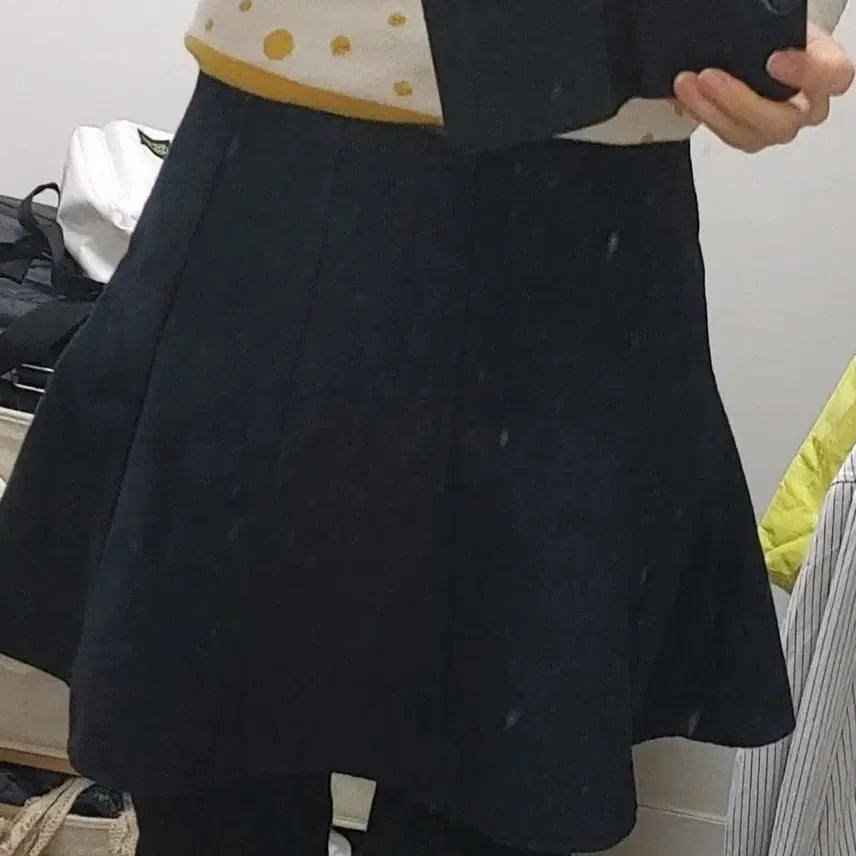 [BUNJANG] Autumn Winter Wool Flare Skirt M / 가을 겨울 모직 플레어 스커트 치마 66 M