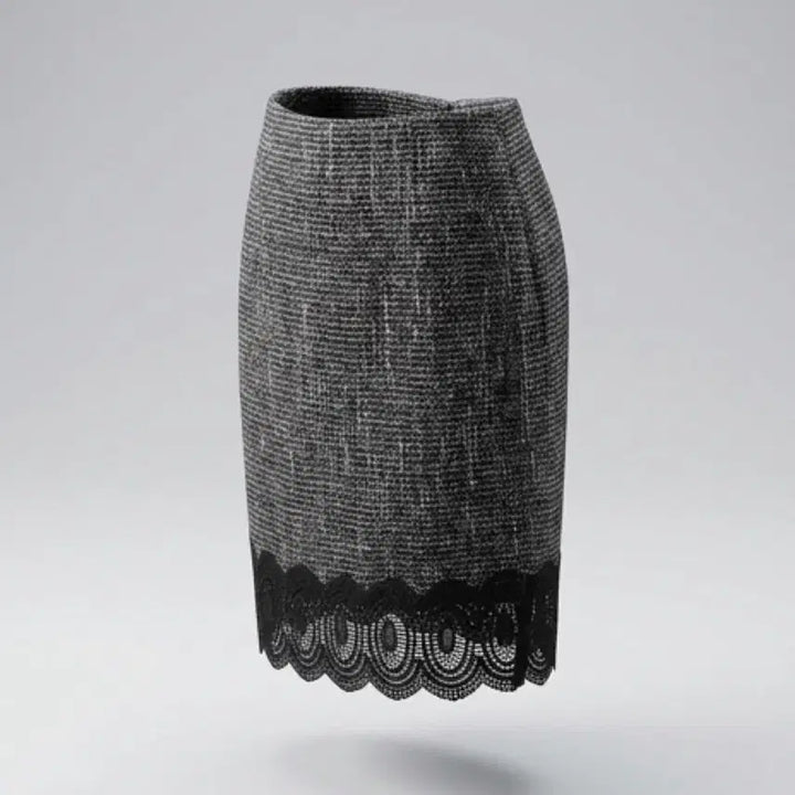 [BUNJANG] Leshop Lace Tweed Skirt (Women&