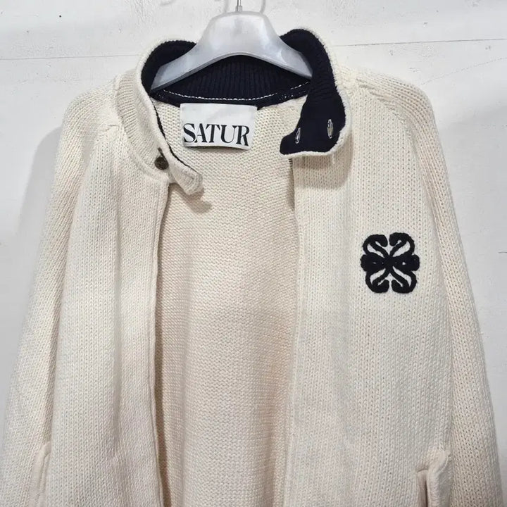 [BUNJANG] SATUR Ivory Knit Cardigan / SATUR   새터 아이보리 니트 가디건