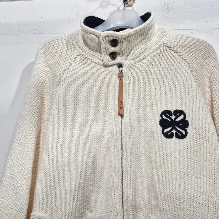 [BUNJANG] SATUR Ivory Knit Cardigan / SATUR   새터 아이보리 니트 가디건