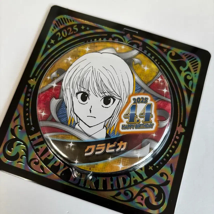 [BUNJANG] Hunter x Hunter Kurapika 2025 Jump Shop Birthday Badge / 헌터x헌터 크라피카 2025 점프샵 생일 뱃지