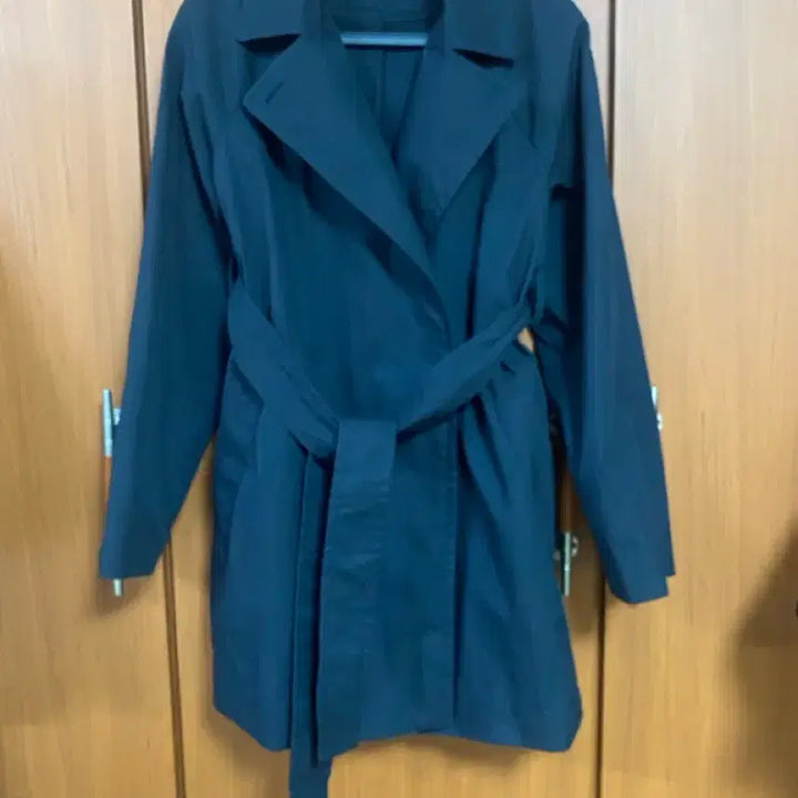 [BUNJANG] COS Cotton Nylon Trench Coat - Black / [COS] 코스 블랙 코튼 나일론 트렌치 코트 38사이즈