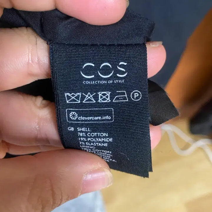 [BUNJANG] COS Cotton Nylon Trench Coat - Black / [COS] 코스 블랙 코튼 나일론 트렌치 코트 38사이즈