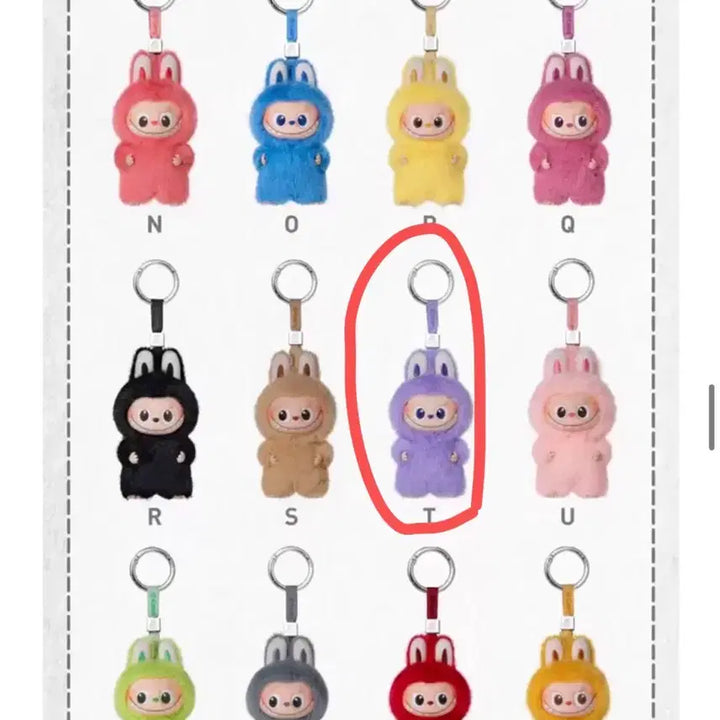 [BUNJANG] Labubu Mini Keychain / 미니 라부부 키링 A,T