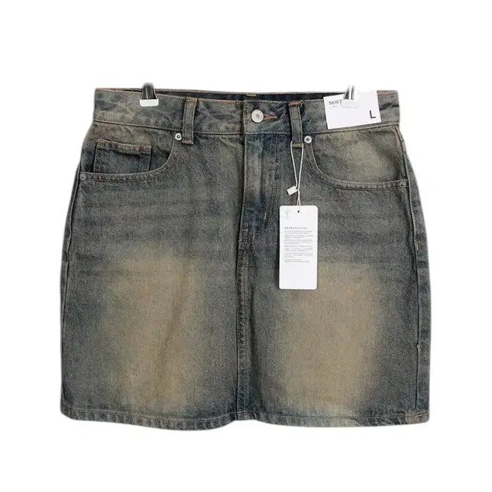 [BUNJANG] Spao Washed Denim Skirt / 여성L/ 텍가3만9천 스파오 워싱 데님 스커트 36-121