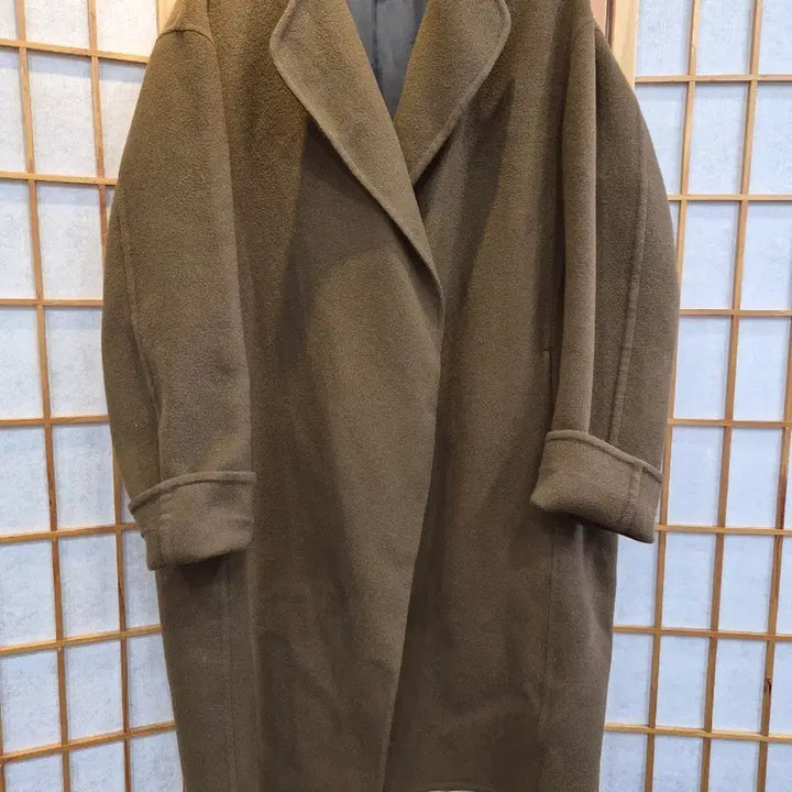 [SOLD OUT] SYSTEM 브라운 케시미어혼방  오버핏 코트