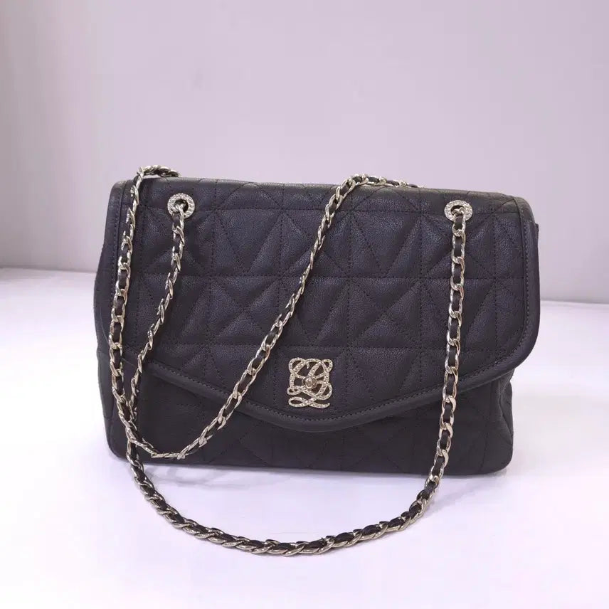 [BUNJANG] Louis Quatorze Real Leather Chain Shoulder Bag / 루이까또즈) 리얼가죽 체인 숄더백
