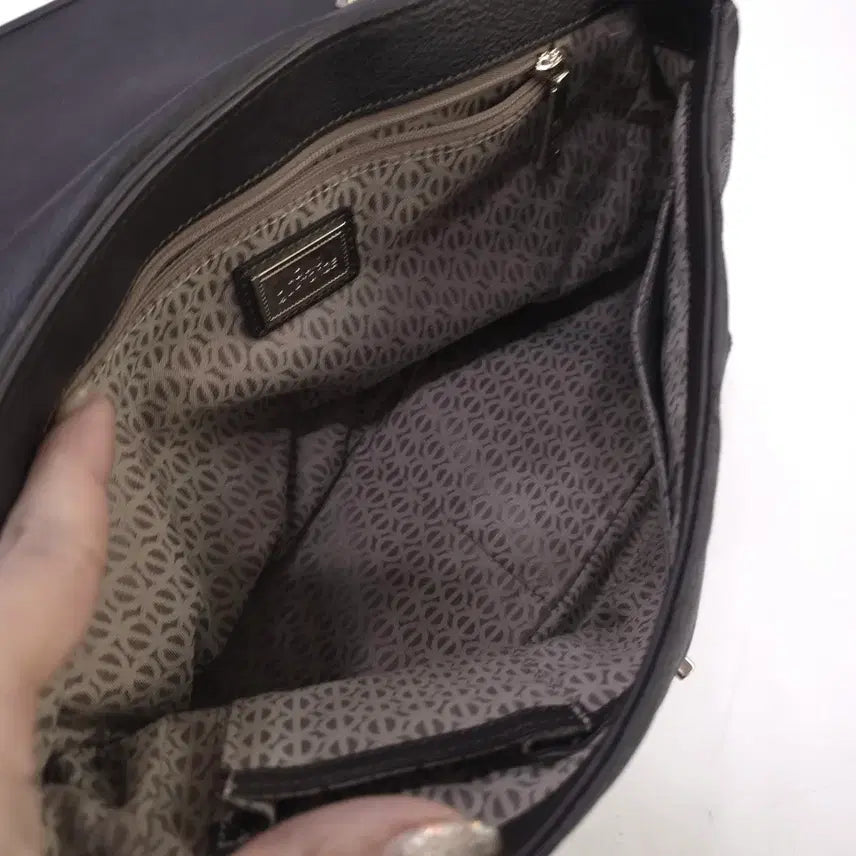 [BUNJANG] Louis Quatorze Real Leather Chain Shoulder Bag / 루이까또즈) 리얼가죽 체인 숄더백