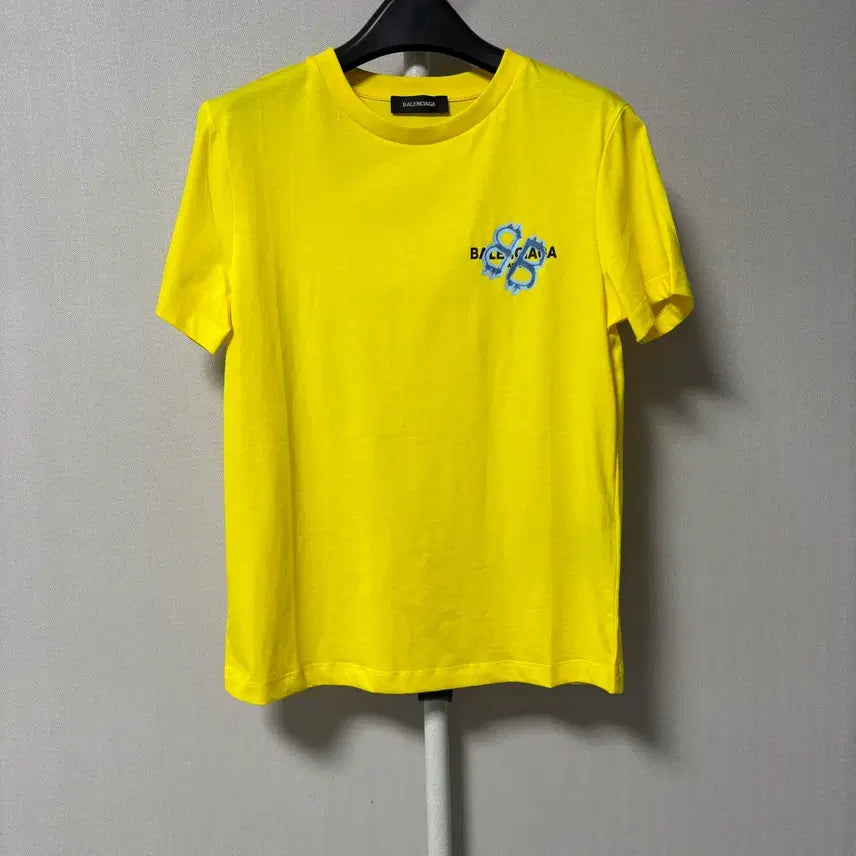 [BUNJANG] Balenciaga Yellow Short Sleeve T-Shirt / 발렌시아가 옐로우 반팔 티셔츠
