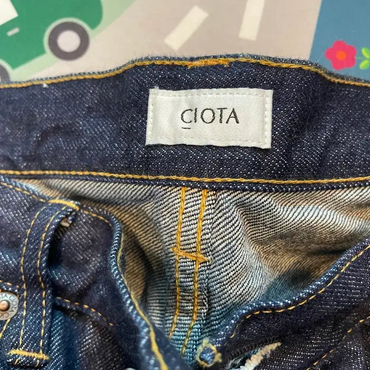 [BUNJANG] Shiota New Straight 5p One Wash Denim Jeans / 시오타 뉴스트레이트 5p 원워시 32 네이비