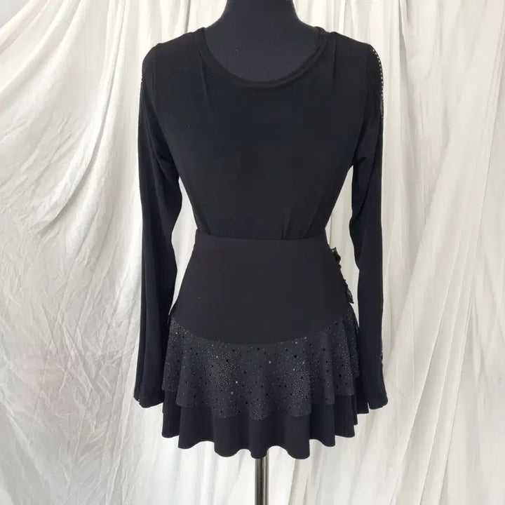 [BUNJANG] Unbranded Layered Sequin Skirt L / 국내제작 큐빅 스팽글 레이어드 스커트 L