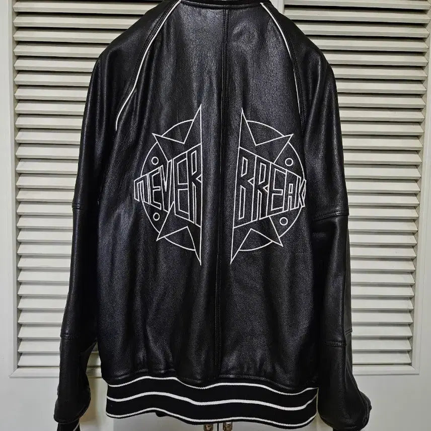 [BUNJANG] ZARA Buffalo Leather Varsity Jacket / 자라 버팔로 소가죽 바시티 자켓 ZARA 스타디움 야구점퍼 105 110