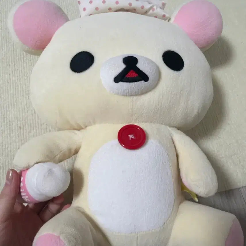 [BUNJANG] Kori Rilakkuma Hot Spring Plush Doll / 고전 코리락쿠마 대형 온천 인형(최최최최저가)