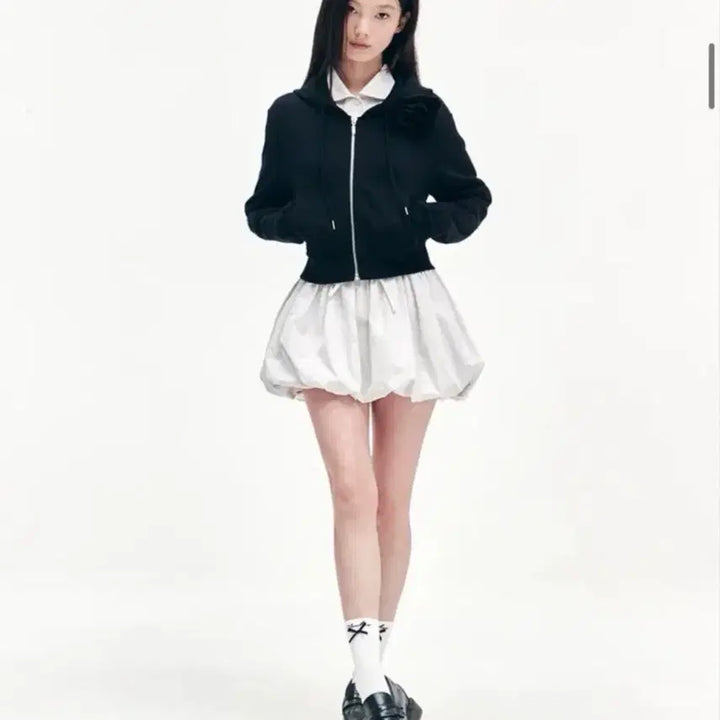 [BUNJANG] YOUHEE Flower Corsage Hooded Zip-up / [새상품]유희YOUHEE 플라워 코사지 후드집업