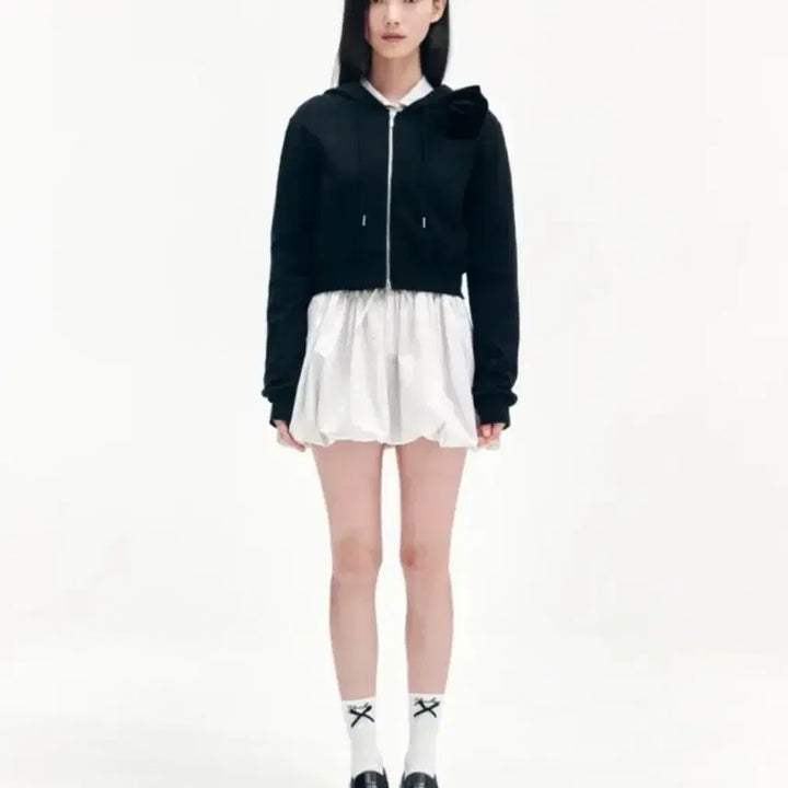 [BUNJANG] YOUHEE Flower Corsage Hooded Zip-up / [새상품]유희YOUHEE 플라워 코사지 후드집업
