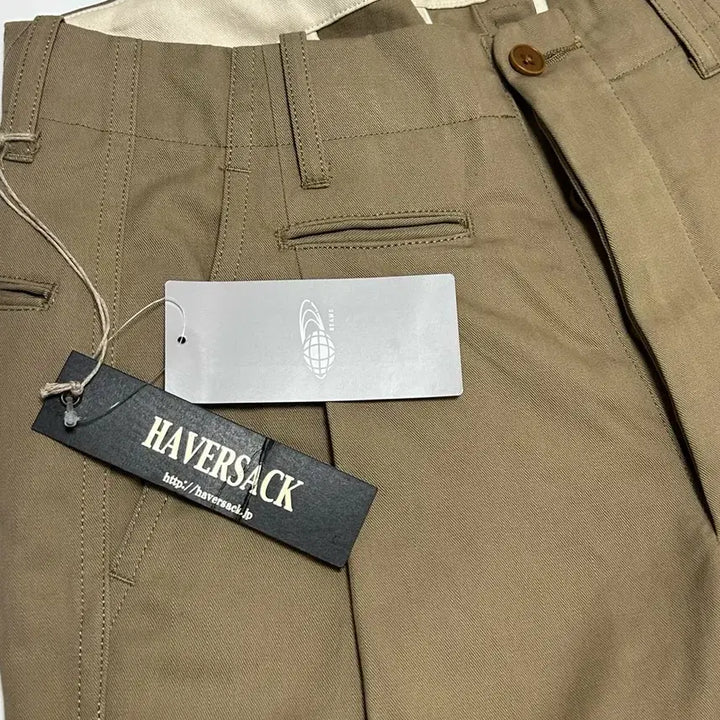 [BUNJANG] HAVERSACK M41 Selvedge Twill Wide Beige Trousers / (31)HAVERSACK M41하버색 셀비지 트윌 와이드 베이지 트라우저