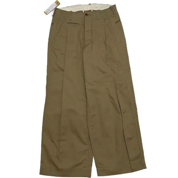 [BUNJANG] HAVERSACK M41 Selvedge Twill Wide Beige Trousers / (31)HAVERSACK M41하버색 셀비지 트윌 와이드 베이지 트라우저