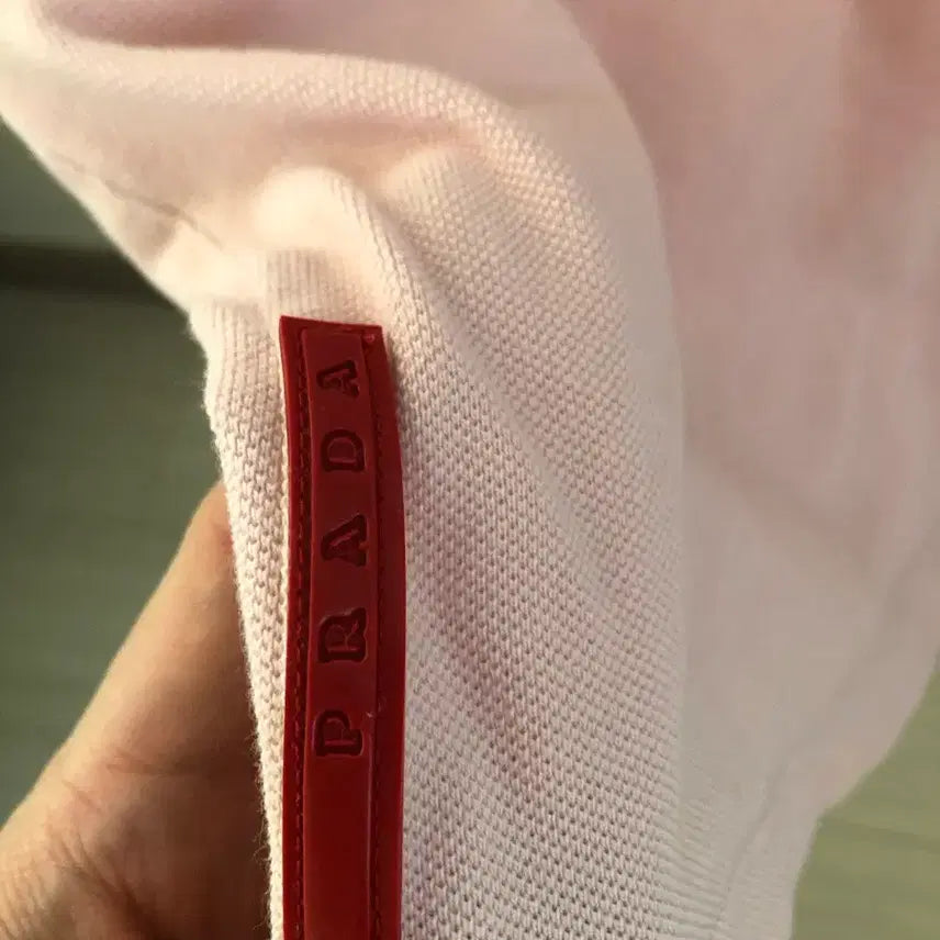 [BUNJANG] Prada Pink Pocket T-shirt / 프라다 핑크 반팔 티셔츠 포켓 L
