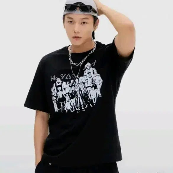 [SOLD OUT] (xl 미개봉) 스파오 헌터x헌터 환영여단 반팔 피규어