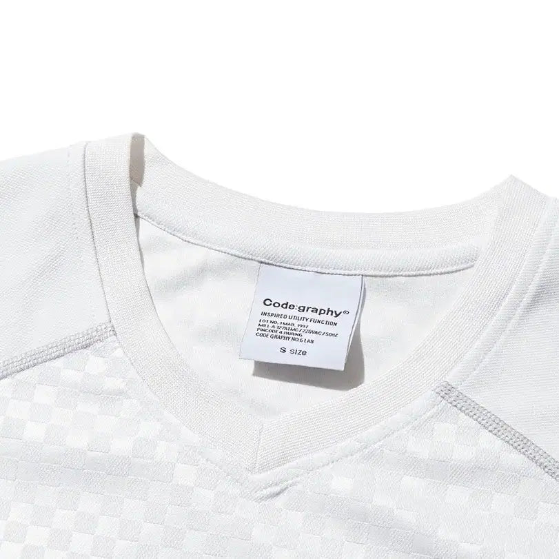 [SOLD OUT] (1회시착)코드그라피 24H 스포츠 긴팔 져지 티셔츠 화이트 S 남여공용