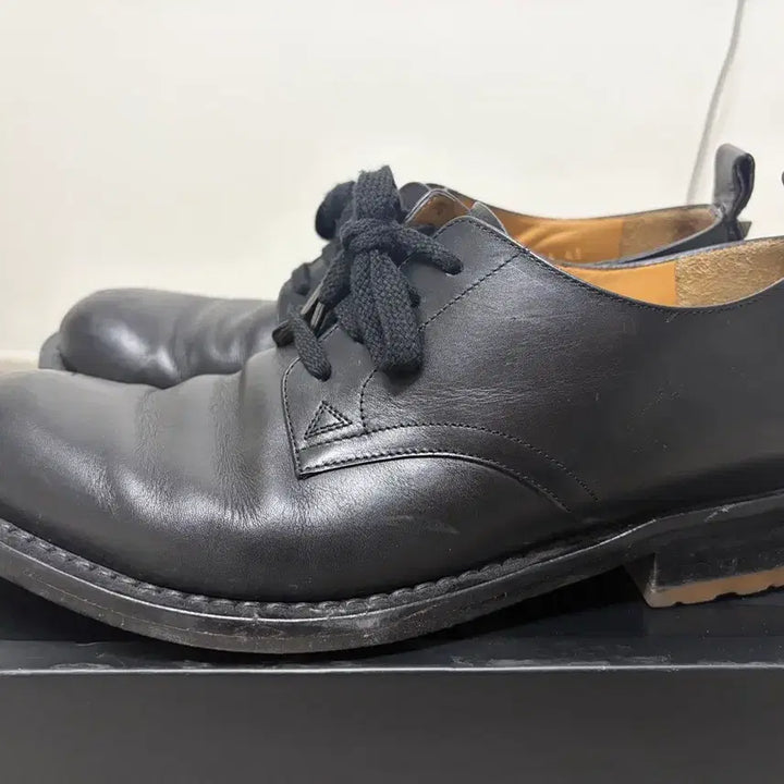 [BUNJANG] Valentino Black Leather Derby Shoes / 발랜티노 블랙 가죽 더비 슈즈