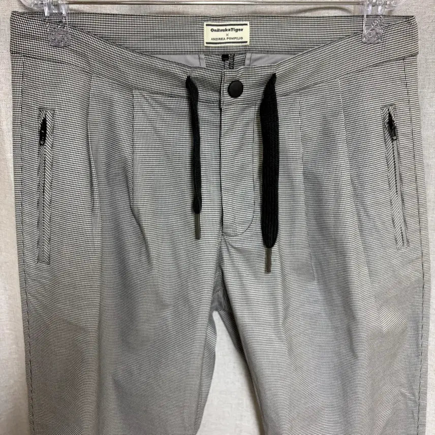 [BUNJANG] Onitsuka Tiger x Andrea Pompilio Tartan Check Tapered Fit Trousers (L) / 오니츠카타이거 x 안드레아 폼필리오 체크 팬츠 (L)