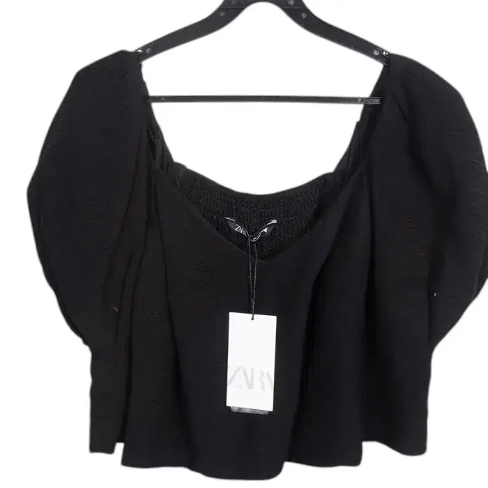 [BUNJANG] Zara Off-the-shoulder Shirred Blouse Women&