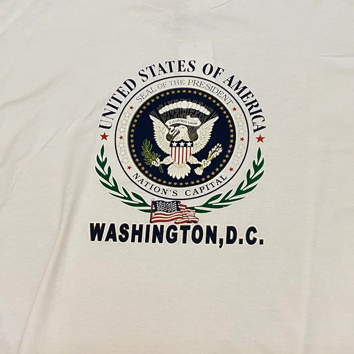 [BUNJANG] Fruit of the Loom Washington Graphic T-shirt / 미국 빈티지 프루트오브더룸 아메리카 워싱턴 프린팅 반팔티