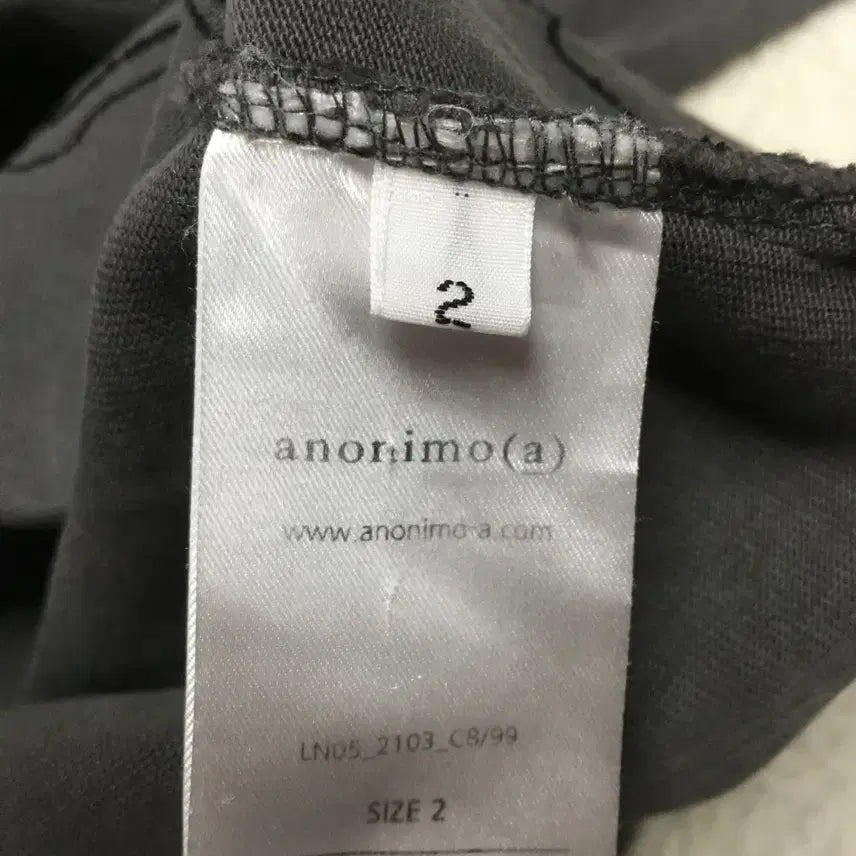 [BUNJANG] Anonimoa Half Zip-up Collar Neck T-Shirt / anonimo(a) 아노니모아노니마  하프집업 카라넥티 DD15