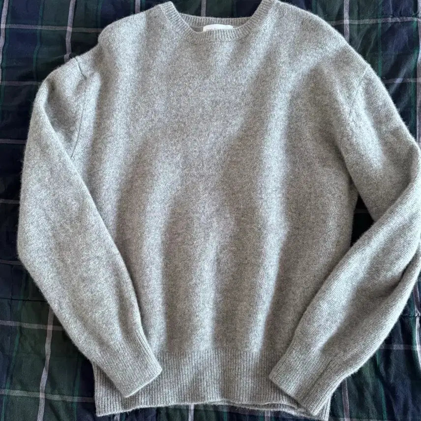 [BUNJANG] Cozy Wool Cashmere Knit Gray Melange / 코지 울 캐시미어 니트 그레이 멜란지 1