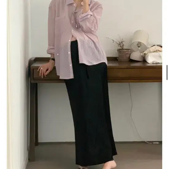 [BUNJANG] MoodMe Crack Satin Skirt / [새제품]무드미 crack satin skirt 아이보리 블랙